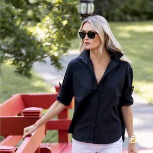 Elegant Black Button Down Shirt for Women